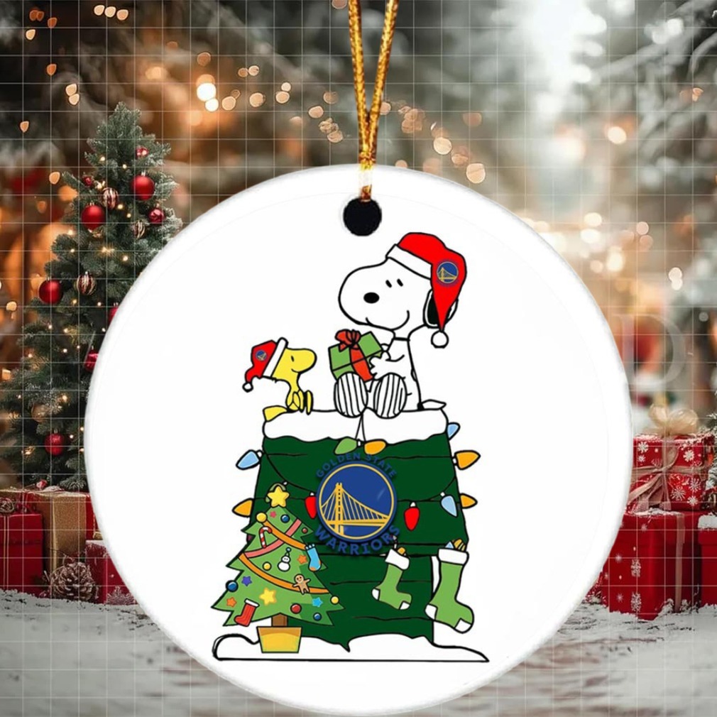 Snoopy And Woodstock NBA Christmas Ornament 2025 For Golden State Warriors Fans Snoopy And Woodstock NBA Christmas Ornament 2025 For Golden State Warriors Fans