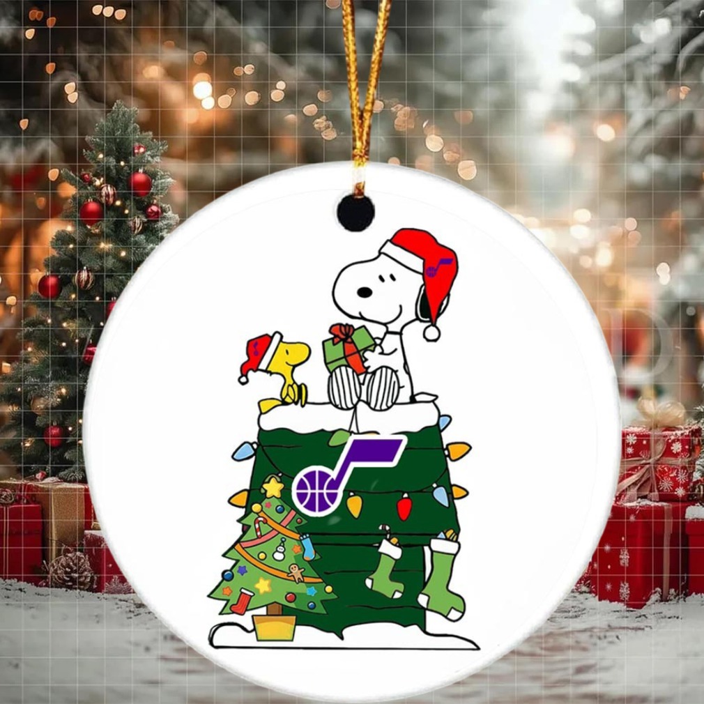 Snoopy And Woodstock NBA Christmas Ornament 2025 For Utah Jazz Fans Snoopy And Woodstock NBA Christmas Ornament 2025 For Utah Jazz Fans