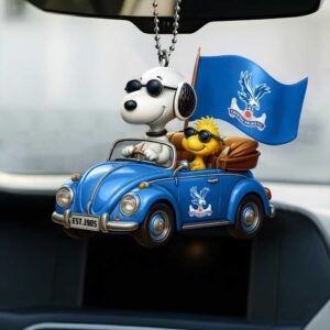 Snoopy & Woodstock Crystal Palace FC Car Ornament