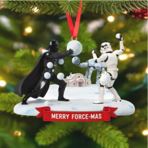 Snowball Fight Ornament, Personalized Christmas Gifts For Movie Fans 03qhtn091025