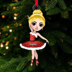 Sophia Personalized Ballet Dancer Christmas Ornament