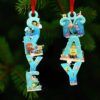 personalized Christmas ornament featuring the characters Jack Skellington and Sally from The Nightmare Before Christmas personalized Christmas ornament featuring the characters Jack Skellington and Sally from The Nightmare Before Christmas