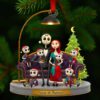 personalized Christmas ornament featuring the Grinch playing American football against other players personalized Christmas ornament featuring the Grinch playing American football against other players