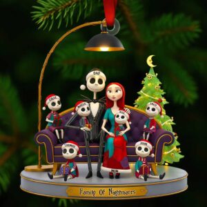 Spooky Family Christmas Ornament Personalized Gift for Loved Ones