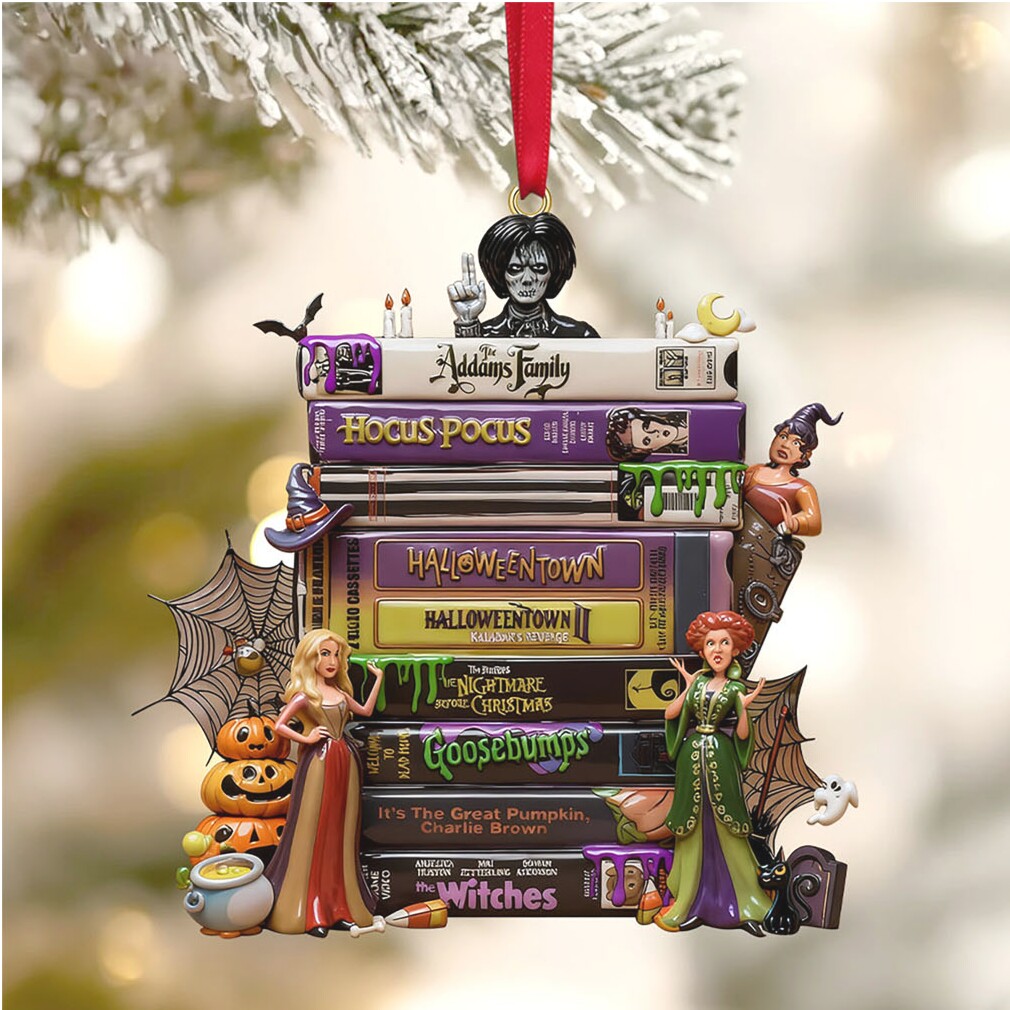 Spooky Season Favorites Stacked Books Ornament Spooky Season Favorites Stacked Books Ornament