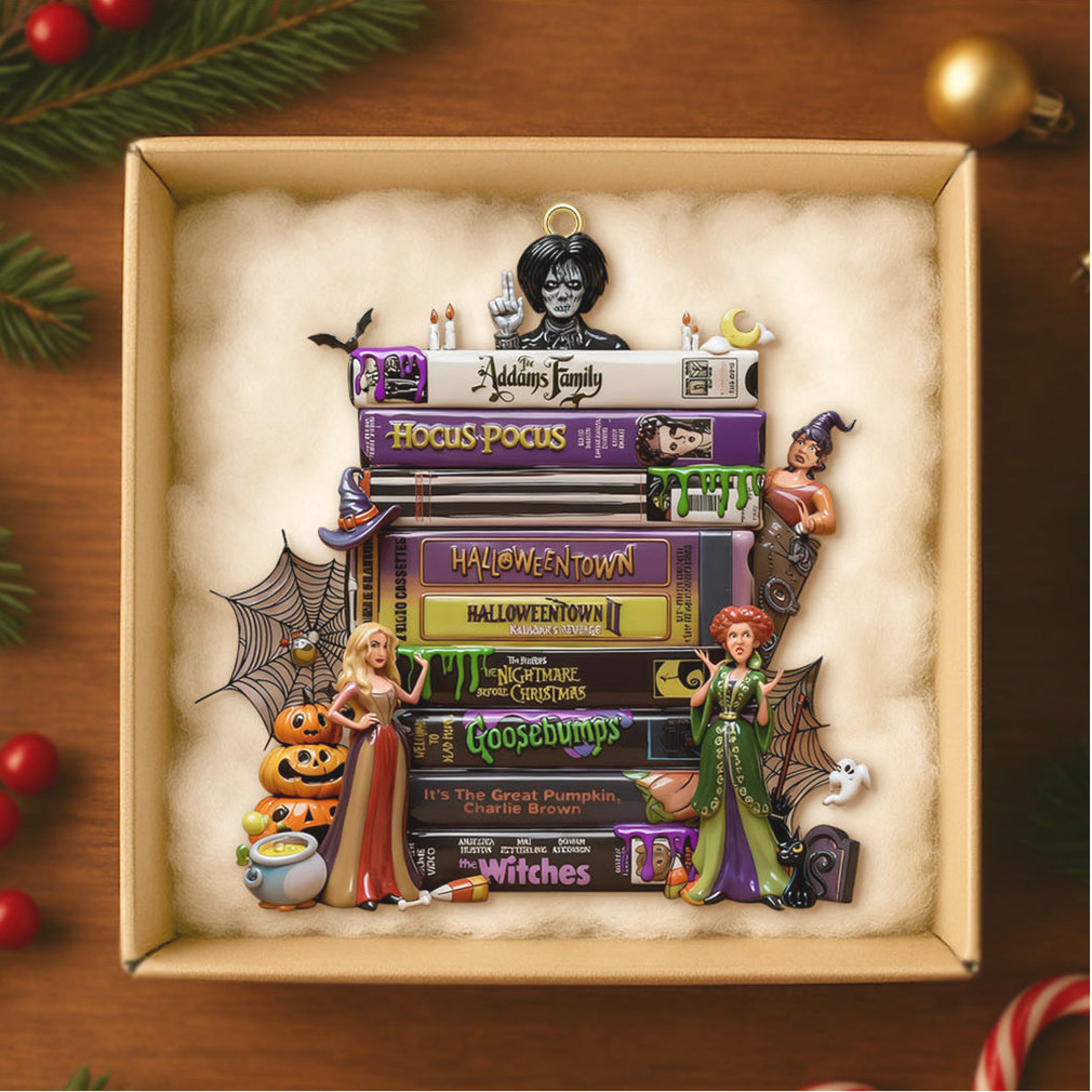 Spooky Season Favorites Stacked Books Ornament Spooky Season Favorites Stacked Books Ornament