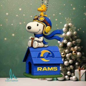 Sporticulture Los Angeles Rams Inflatable Snoopy Doghouse Ornament