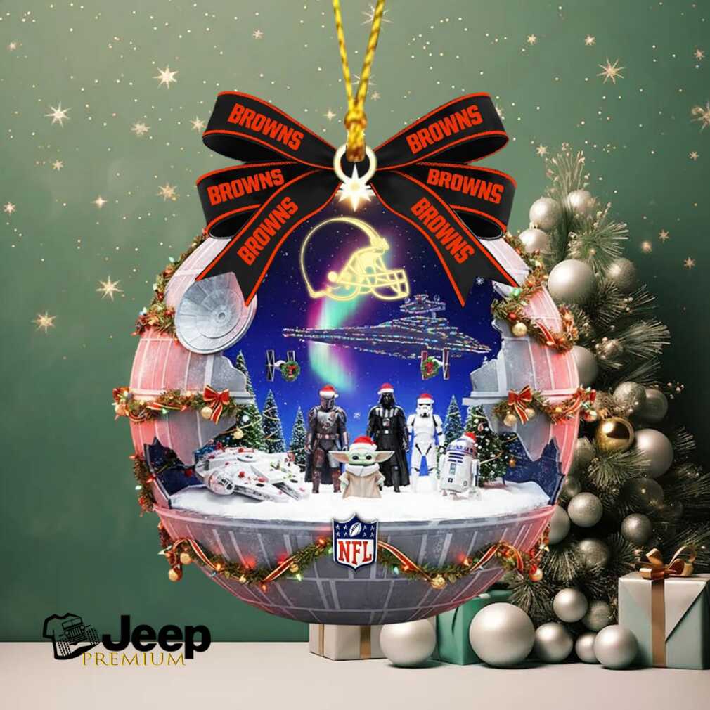 Star Wars x Cleveland Browns Christmas Snow Globe Ornament Star Wars x Cleveland Browns Christmas Snow Globe Ornament