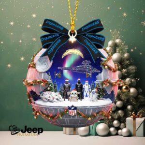Star Wars x Los Angeles Chargers Christmas Snow Globe Ornament