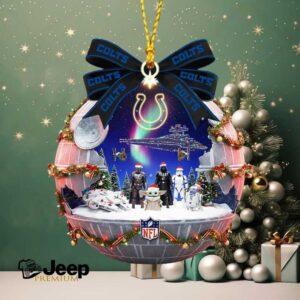 Star Wars x NFL Indianapolis Colts Christmas Snow Globe Ornament