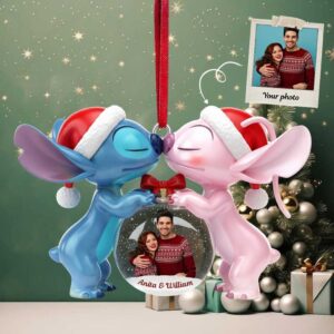 Stitch Personalized Gifts For Couple Christmas Ornament