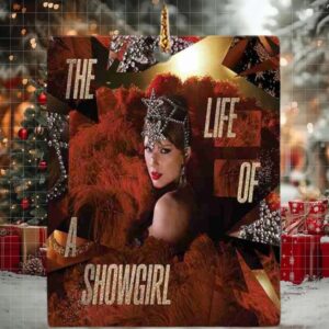 Taylor Swift The Life of a Showgirl Album 2025 The Tiny Bubbles in Champagne Edition Christmas Gift Tree Decorations Ornament