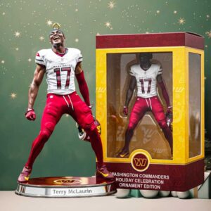 Terry McLaurin Washington Commanders Holiday Ornament