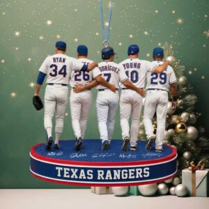 Texas Rangers 2023 World Series Champions Commemorative Acrylic Ornament