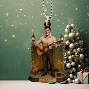 The King Lives On Elvis Presley 1935 1977 Musical Ornament
