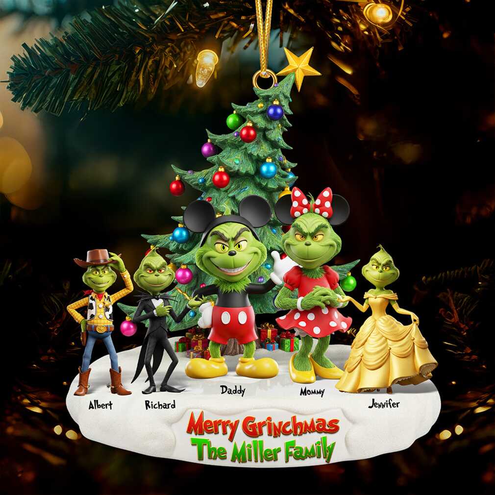 The Miller Family Merry Grinchmas Custom Ornament The Miller Family Merry Grinchmas Custom Ornament