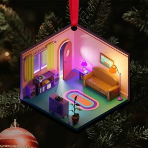 The Simpsons Living Room Christmas Ornament