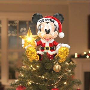 The Smiths Family Custom Mickey Santa Ornament