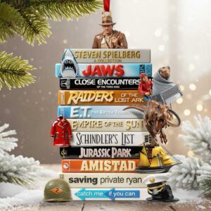 The Spielberg Collection VHS Stack Christmas Ornament