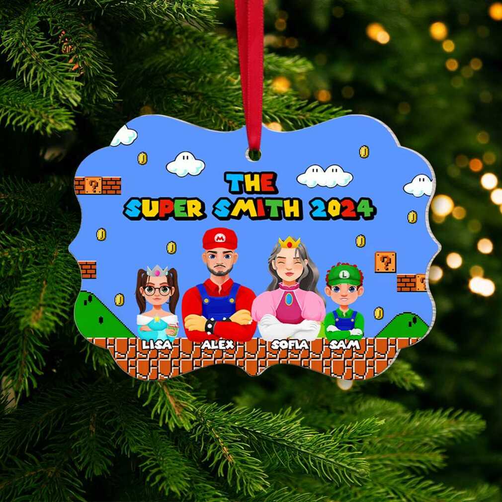 The Super Smith Family 2024 Mario Themed Christmas Ornament The Super Smith Family 2024 Mario Themed Christmas Ornament