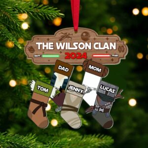 The Wilson Clan 2024 Personalized Star Wars Family Christmas Ornament