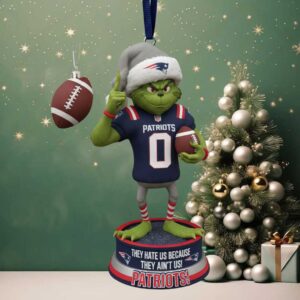 They Hate Us Because They Ain't Us! Grinch Ornament