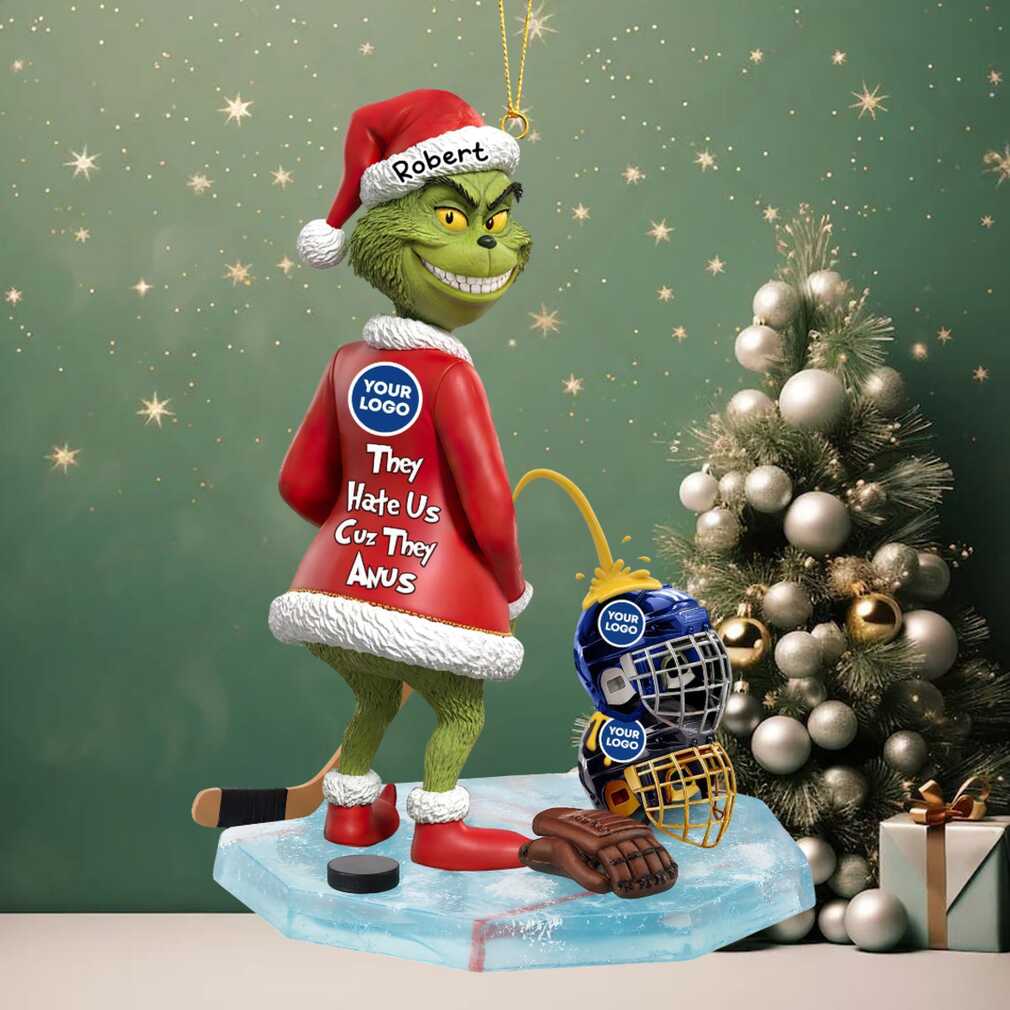 They Hate Us Cuz They ANUS Funny Hockey Ornament They Hate Us Cuz They ANUS Funny Hockey Ornament