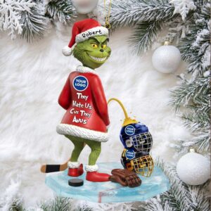 They Hate Us Cuz They ANUS Funny Hockey Ornament