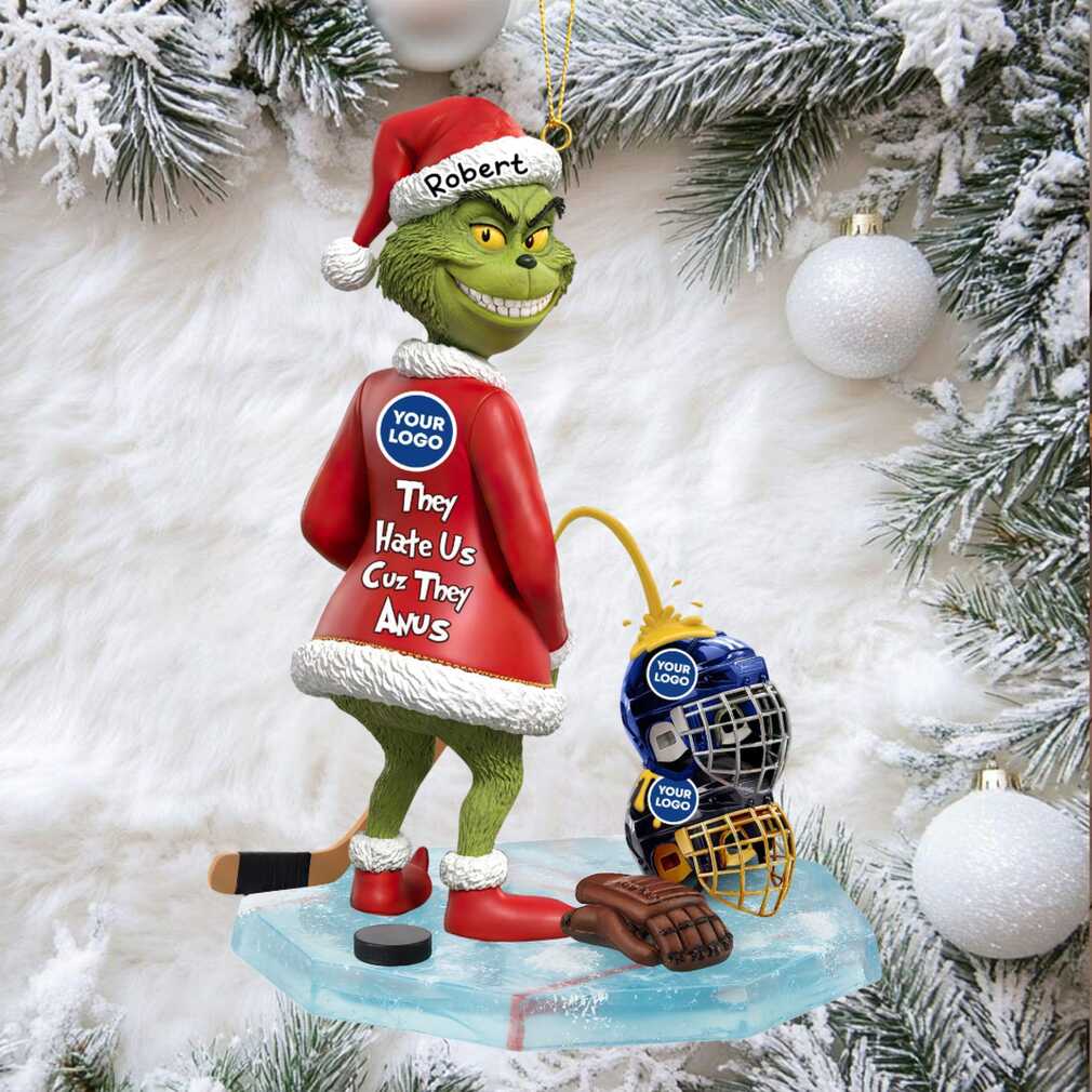 They Hate Us Cuz They ANUS Funny Hockey Ornament They Hate Us Cuz They ANUS Funny Hockey Ornament