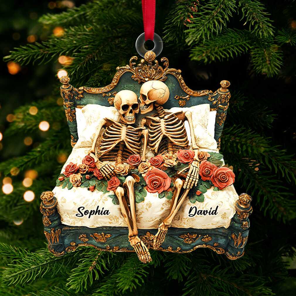 Till Death Do Us Part Sophia & David Skull Couple Ornament Till Death Do Us Part Sophia & David Skull Couple Ornament