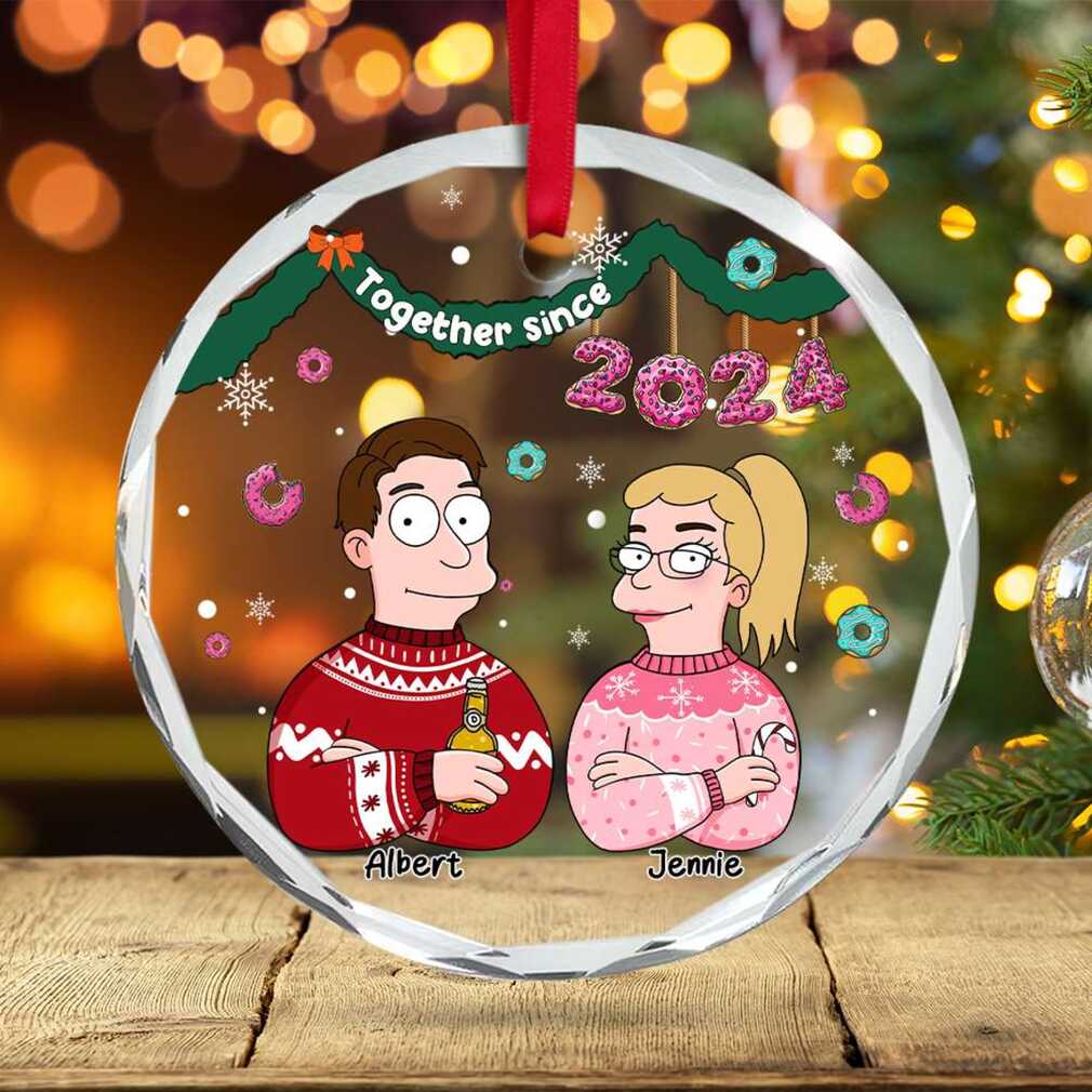Together Since 2024 Personalized Couple’s Christmas Ornament Together Since 2024 Personalized Couple’s Christmas Ornament