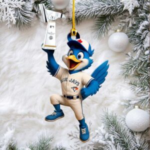 Toronto Blue Jays 2025 American League Champions Customs Shape 2 sided Acrylic Ornament.jfif