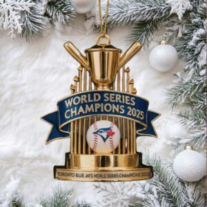 Toronto Blue Jays 2025 World Series Champions Trophy Ornament