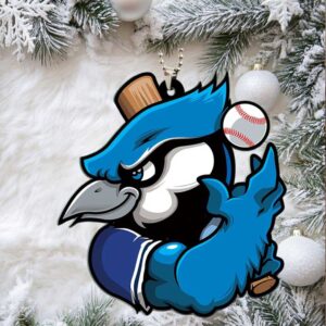 Toronto Blue Jays Custom shape 2 sided Acrylic Car Ornament.jfif