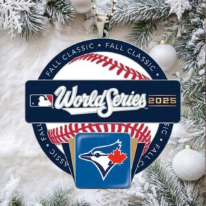 Toronto Blue Jays World Series 2025 Custom shape 2 sided Acrylic Car Ornament.jfif
