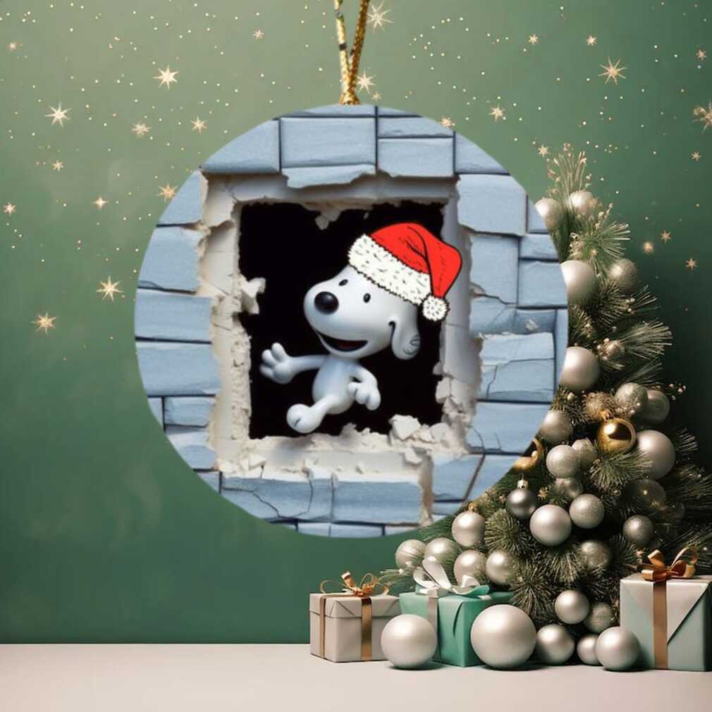 Unique Snoopy Breaking Out Christmas Tree Ornament Unique Snoopy Breaking Out Christmas Tree Ornament
