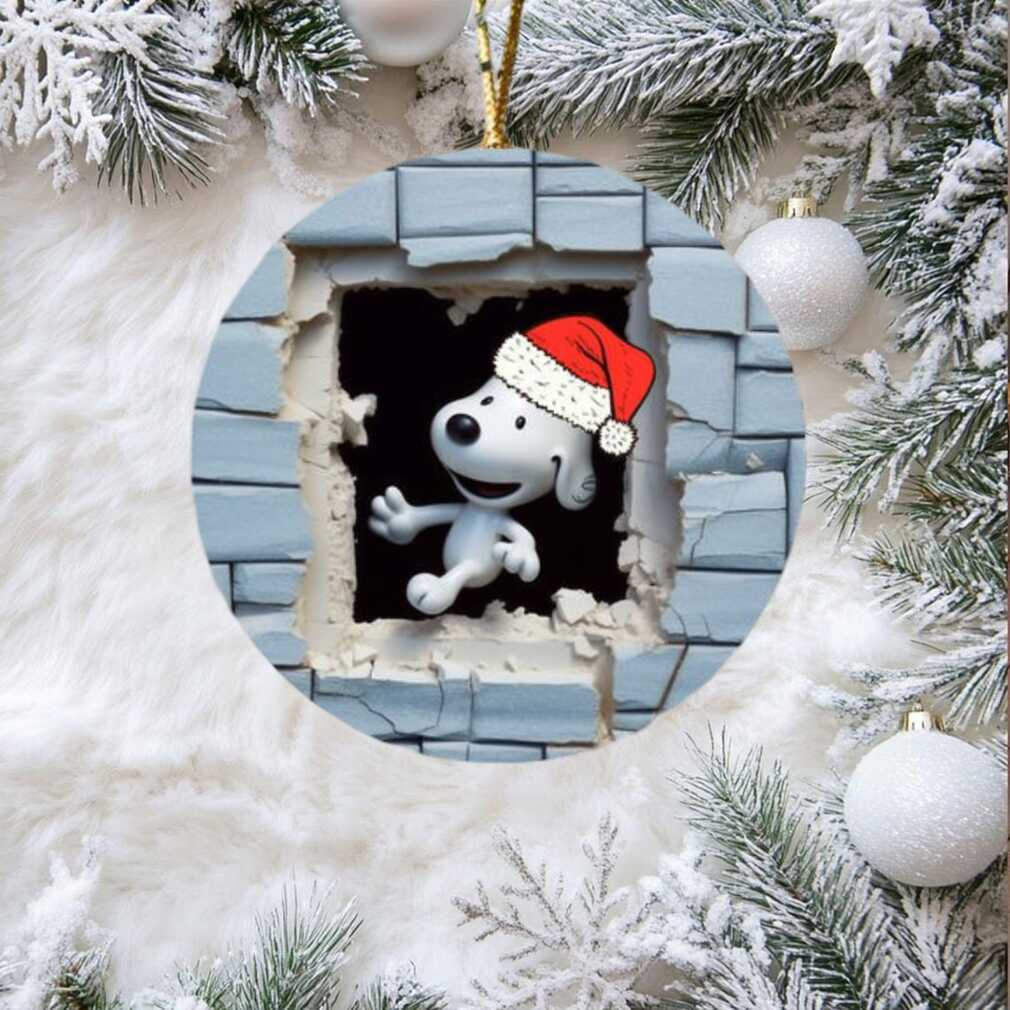 Unique Snoopy Breaking Out Christmas Tree Ornament Unique Snoopy Breaking Out Christmas Tree Ornament