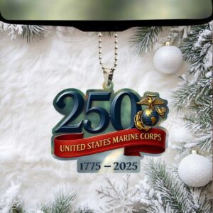 United States Marine Corps 250th Anniversary Ornament (1775 2025)