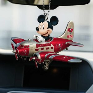 Vintage Style Buccaneers Mickey Mouse Car Tree Ornament