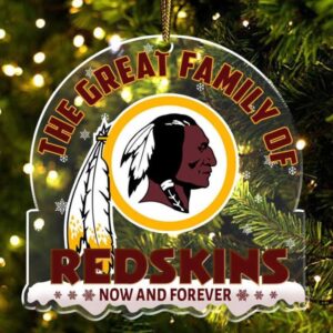 Vintage Washington Redskins Ornament Now and Forever