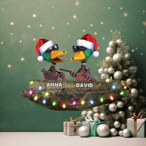Waterflow Duck Hunting Personalized Hunting Christmas Ornament Christmas Gift For Hunter