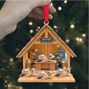 We'll Get There... Eventually Sloth Family Ornament