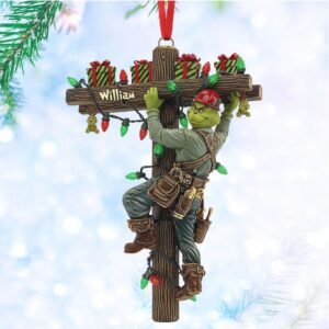 William Line Worker Christmas Ornament