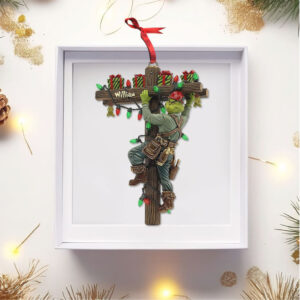 William Line Worker Christmas Ornament