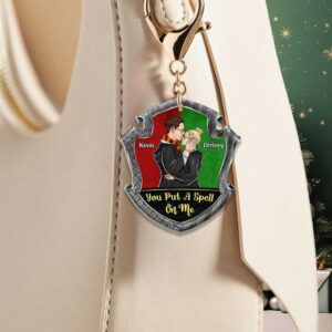 Witch & Wizard Couple Keychain Put a Spell On Me Personalized Gifts For Couple