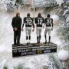Mickey and Minnie Mouse New Orleans Saints Christmas Ornament Mickey and Minnie Mouse New Orleans Saints Christmas Ornament