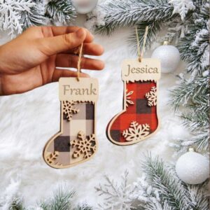 You & Me & the Fur Baby Personalized Christmas Ornament
