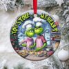 Skeleton Couple Personalized Ornament, Black Rose Heart Shape, Christmas Tree Decor Skeleton Couple Personalized Ornament, Black Rose Heart Shape, Christmas Tree Decor
