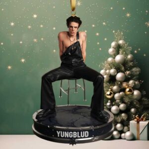Yungblud Black Leather Overalls Figurine Ornament