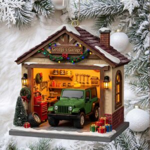 ersonalized Garage Christmas Ornament